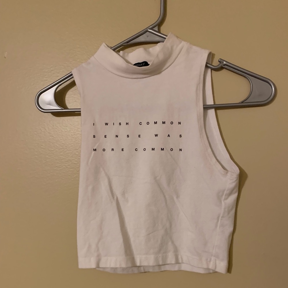 White Crop top